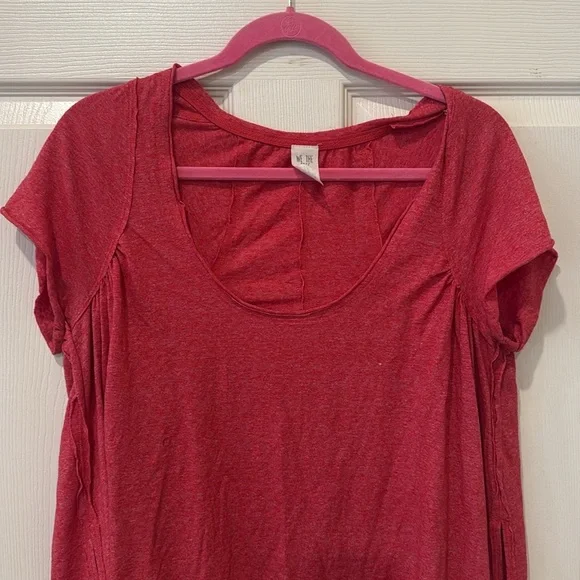 We the Free heather red swing top, small - Picture 3 of 9